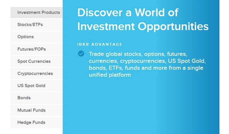 Interactive brokers investment opportunities