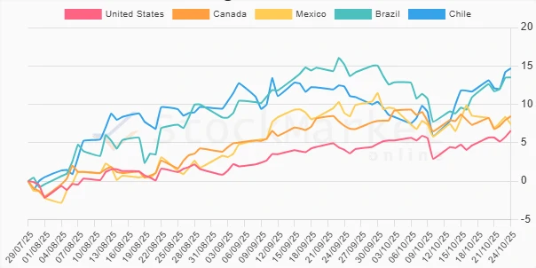One Month Performance Chart