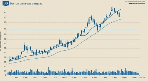 BDX: Trend with Support and Resistance Levels - Becton Dickinson and Company