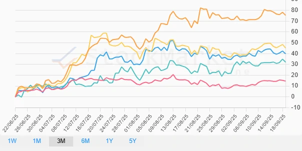 Monthly performance chart
