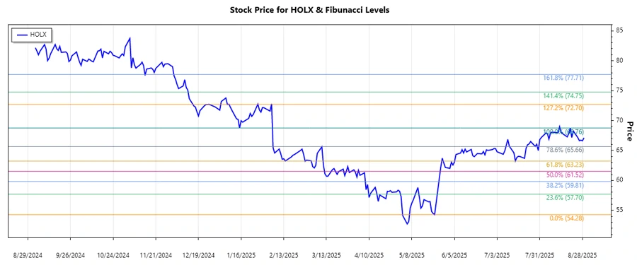 Hologic's Stock Chart