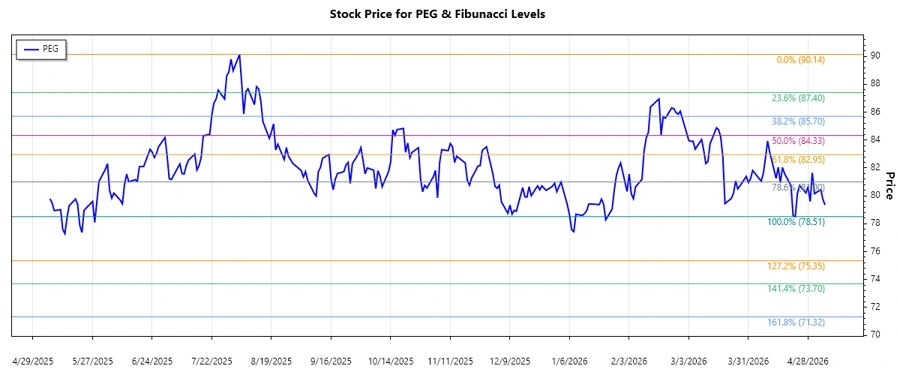 PEG Stock Chart